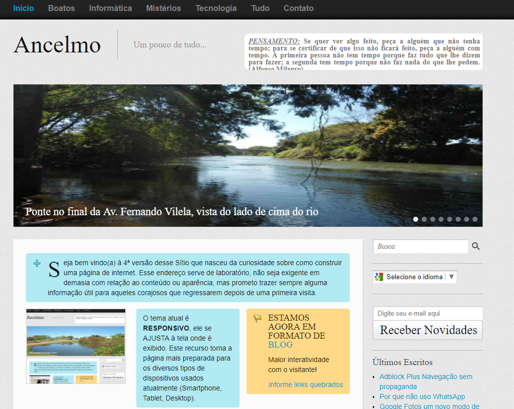 site antigo